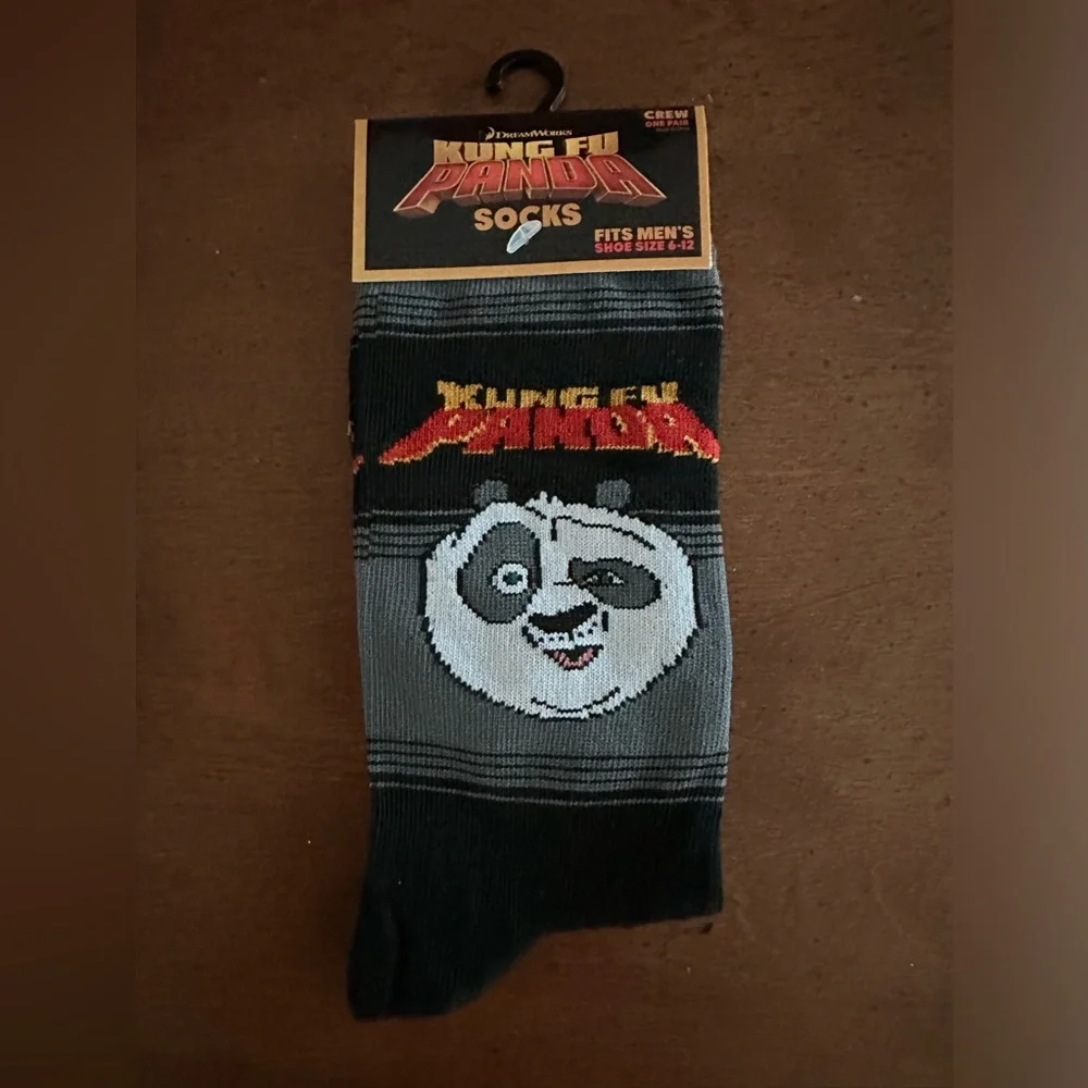 🌵3/$15 Kung Fu Panda novelty crew socks (see description)